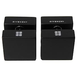 Givenchy-Givenchy 4G Logo Cube Earrings-Black