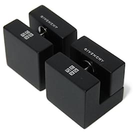 Givenchy-Givenchy 4G Logo Cube Earrings-Black