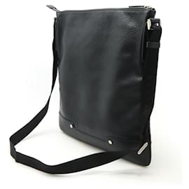 Bulgari-Bvlgari Urban Leather Shoulder Bag-Black