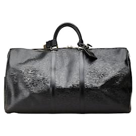 Louis Vuitton-Louis Vuitton Epi Keepall 55 Travel Bag M59052-Black