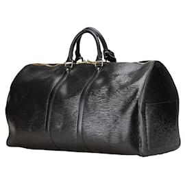 Louis Vuitton-Louis Vuitton Epi Keepall 55 Travel Bag M59052-Black