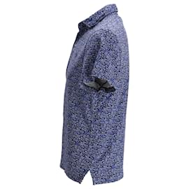Ralph Lauren-Polo Ralph Lauren Custom Slim Floral Print Polo Shirt in Blue Cotton-Other