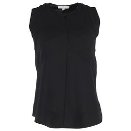 Iro Zipped Tank Top in Black Polyester  Black