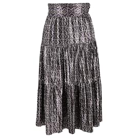 Ba&Sh Prisca Midi Skirt in Multicolor Polyester Multiple colors