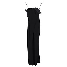 Combinaison large en viscose noire de Roland Mouret Noir