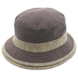 Hermès Chapéu de algodão Hermes Marrom