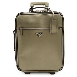 Prada Saffiano Reisetasche Golden Metallisch