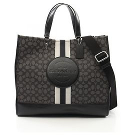 Coach Canvas Leather Dempsey Tote 40 Tote Bag C1548 Grey