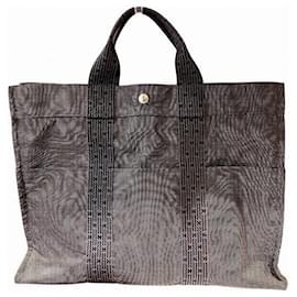 Hermès-Hermes Herline Tote Bag-Grey