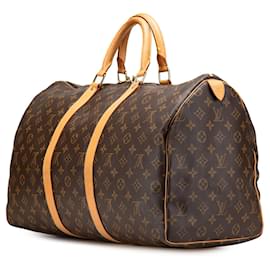 Louis Vuitton-Louis Vuitton Monogram Keepall 50-Brown