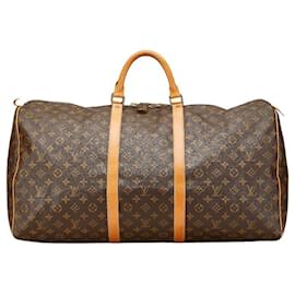 Louis Vuitton-Louis Vuitton Monogram Keepall Travel Bag M41422-Brown