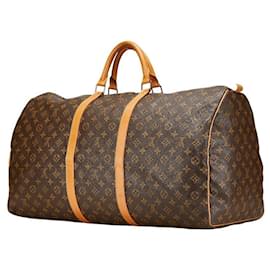 Louis Vuitton-Louis Vuitton Monogram Keepall Travel Bag M41422-Brown