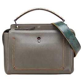 Sac 2 en 1 Fendi Dotcom en python Gris