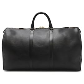 Louis Vuitton-Louis Vuitton Epi Keepall 50 Travel Bag M42962-Black