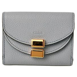 Chloé Mini Portefeuille Georgia Wash Blue Bleu