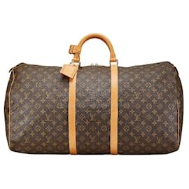 Louis Vuitton-Louis Vuitton Monogram Keepall 60 Travel Bag-Brown