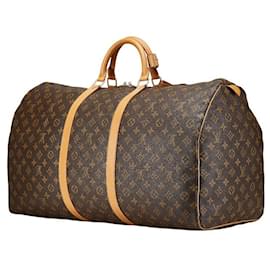 Louis Vuitton-Louis Vuitton Monogram Keepall 60 Travel Bag-Brown