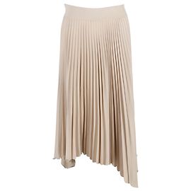 Joseph Ade plissierter Midirock aus beigem Polyester Beige