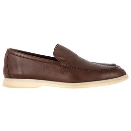 Mocassins Loro Piana Summer Walk en cuir marron Marron Rouge