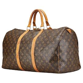 Louis Vuitton-Louis Vuitton Monogram Keepall 2way Boston Bag M41426-Brown