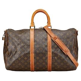 Louis Vuitton-Louis Vuitton Monogram Keepall Bandouliere 2way Boston Bag M41418-Brown
