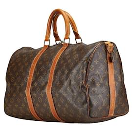 Louis Vuitton-Louis Vuitton Monogram Keepall Bandouliere 2way Boston Bag M41418-Brown