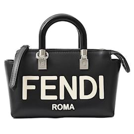 Fendi-Fendi Leather By The Way 2way Shoulder Bag 8BS067-Black