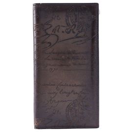 Berluti Neo Santal Scritto Bifold Wallet Brown