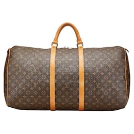 Louis Vuitton-Louis Vuitton Keepall 60 Monogram Boston Bag-Brown