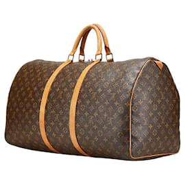 Louis Vuitton-Louis Vuitton Keepall 60 Monogram Boston Bag-Brown