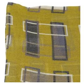 Hermès-Lenço de seda com padrão H da Hermès-Multicor