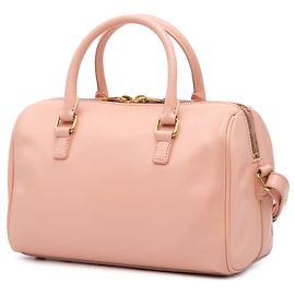 Bolsa Duffle clássica em couro Baby Saint Laurent Rosa