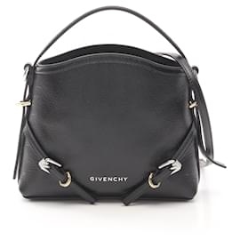 Givenchy-Givenchy Voyou Nano Leather Handbag-Black