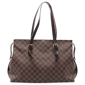 Louis Vuitton-Louis Vuitton Chelsea Damier Coated Canvas Tote Bag-Brown