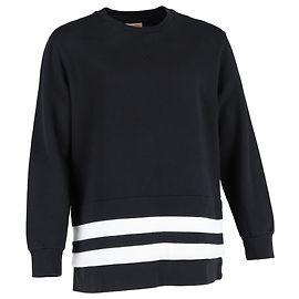 Burberry Radford Streifenpullover aus schwarzer Baumwolle Schwarz