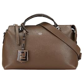 Fendi-Fendi By The Way Medium Leather Handbag-Brown