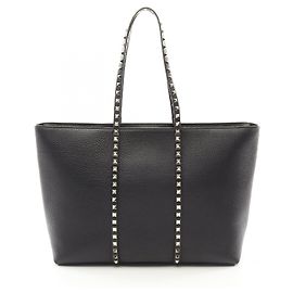 Valentino Garavani Sac tote Rockstud en cuir de veau Valentino 5W0B0Q67VSF0NO Noir