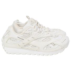 Bottega Veneta Orbit Sneakers aus weißem Polyamid Weiß Roh