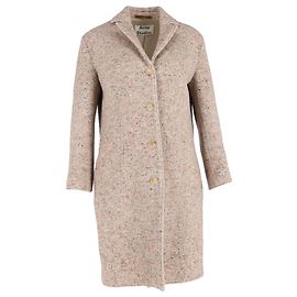 Acne Studios Single-Breasted Coat in Multicolor Wool Multiple colors