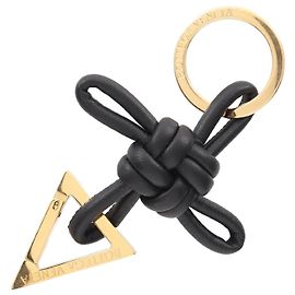 Portachiavi in pelle Triangle Bottega Veneta Nero