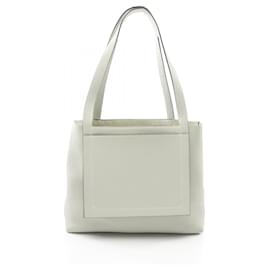Hermès-Hermes Cabas Selleier 31 Taurillon Clemence Tote Bag-Green