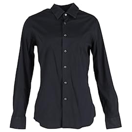 Camicia con bottoni Prada in cotone nero Nero