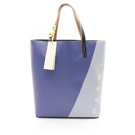 Bolsa tote de couro Marni Tribeca Preto