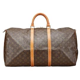 Louis Vuitton-Louis Vuitton Monogram Keepall Travel Bag M41424-Brown