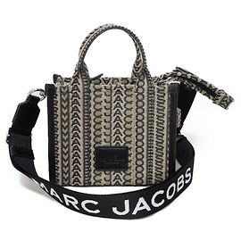 MARC JACOBS La Borsa Tote in Jacquard Monogramma Marrone Beige