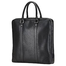 Louis Vuitton-Louis Vuitton Vivienne MM Leather Handbag Black-Black