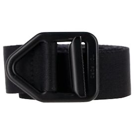 Tom Ford Debossed Logo Buckle Long Belt in Black Canvas Black