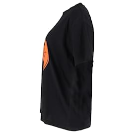 Burberry- Burberry Shark Graphic Print Oversized T-Shirt in Black Cotton-Black