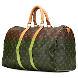 Louis Vuitton-Louis Vuitton Monogram Keepall 45-Brown
