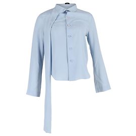 Chemise Joseph Amine en soie bleu clair Bleu Bleu clair